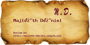 Majláth Dániel névjegykártya